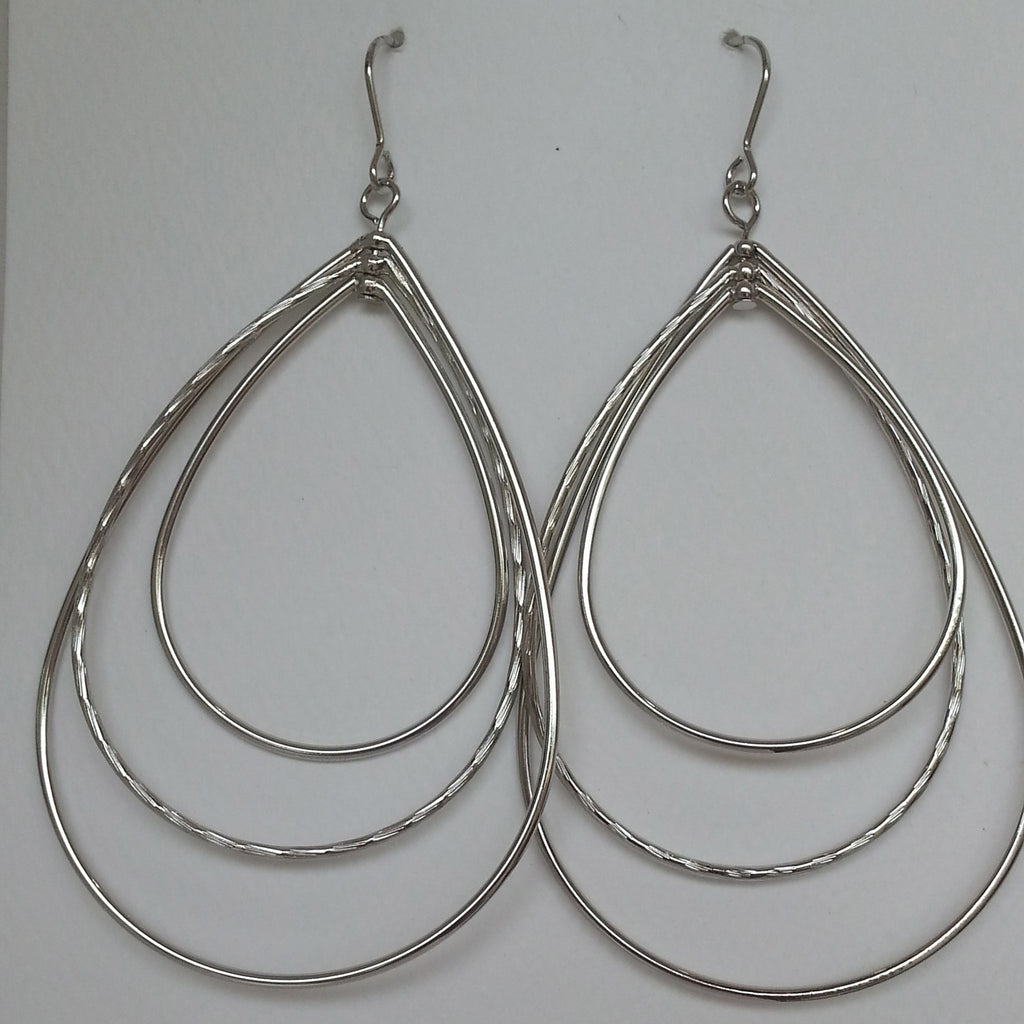 Triple Teardrop Earrings