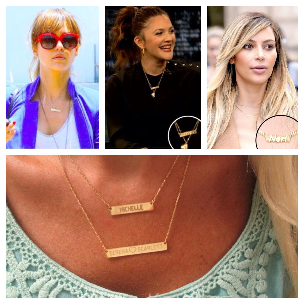 ILJA Personalized Bar Necklace