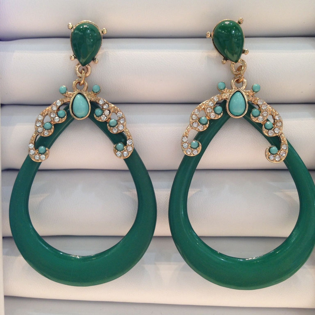 Green Goddess Earrings