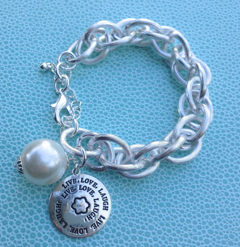 Live Love Laugh Charm Bracelet