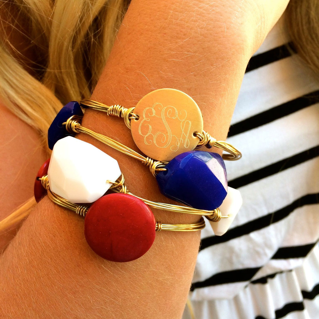 Monogram Wire Wrapped Bangle