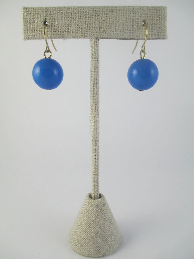Royal Blue Bead Earrings