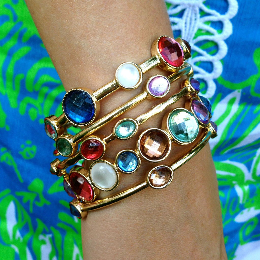 Springtime Crush Jeweled Bangle Set