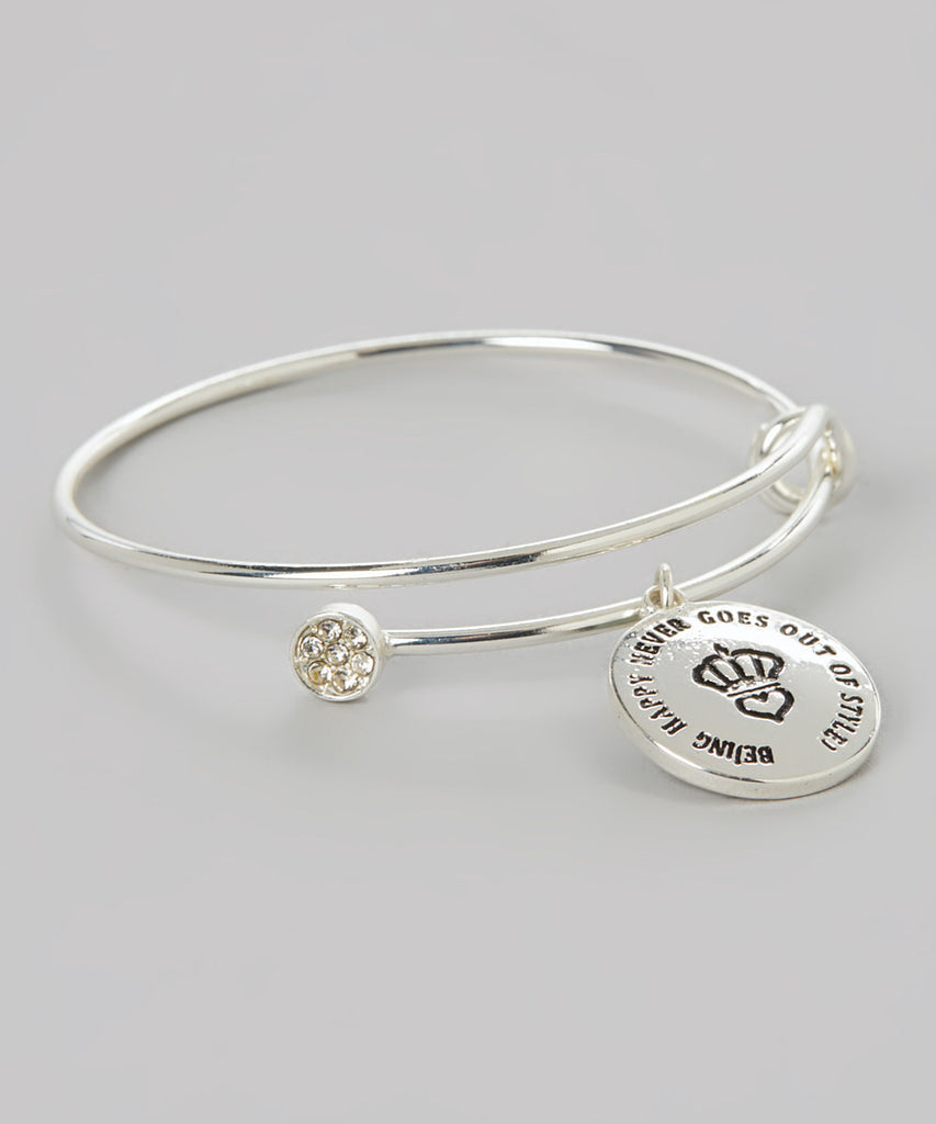 Being Happy Never Goes out of Style Bangle