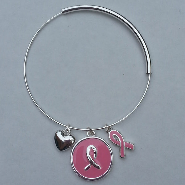 Breast Cancer Awareness Bangle