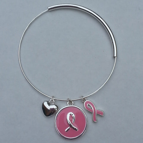 Breast Cancer Awareness Bangle