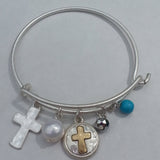 Cross Pearl Bangle