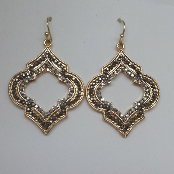 Gray & Charcoal Marrakech Drop Earrings