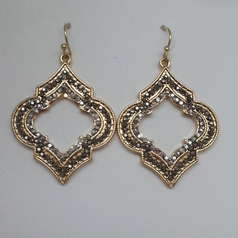 Gray & Charcoal Marrakech Drop Earrings