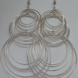 Multi Circle Drop Earrings