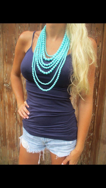 Turquoise Multi-Strand Necklace