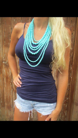 Turquoise Multi-Strand Necklace