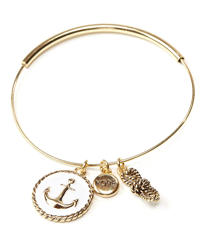 Anchor & Hope Charm Bangle