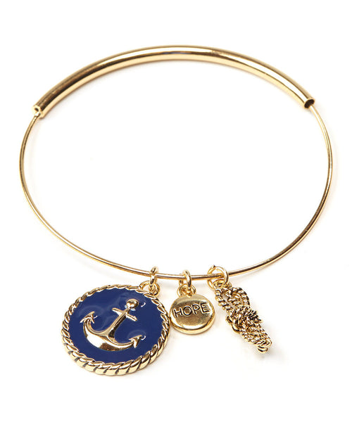 Anchor & Hope Charm Bangle