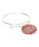 Color Me Happy Personalized Acrylic Charm Bangle