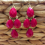 Red Dangling Earrings