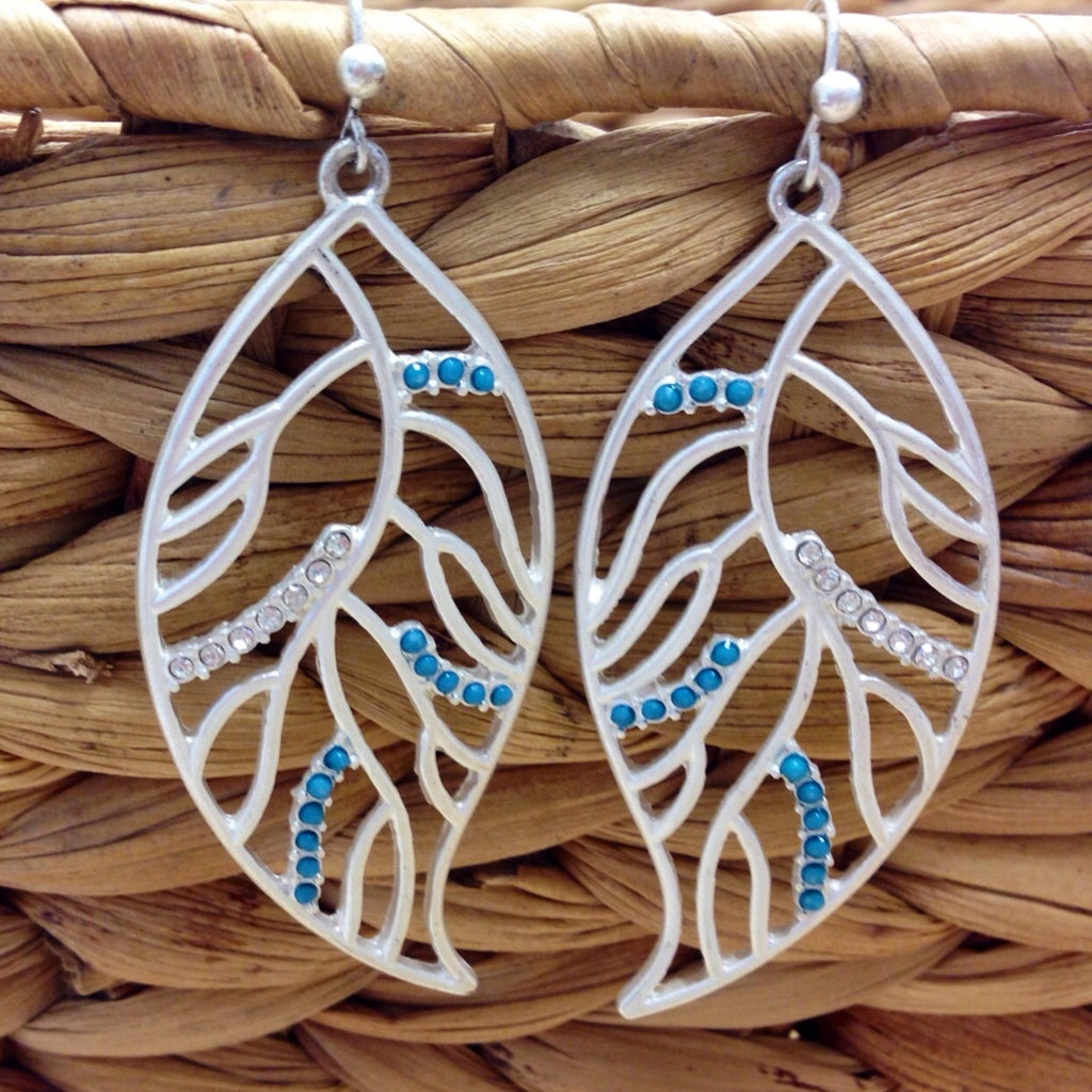 Silver Leaf Earrings