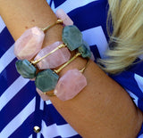 I Love Jewelry Auctions is on-trend with our wire wrapped stone bangles. These bracelets are the hottest style out there!