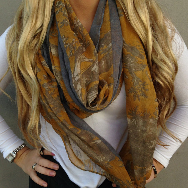 Gold & Gray Scarf