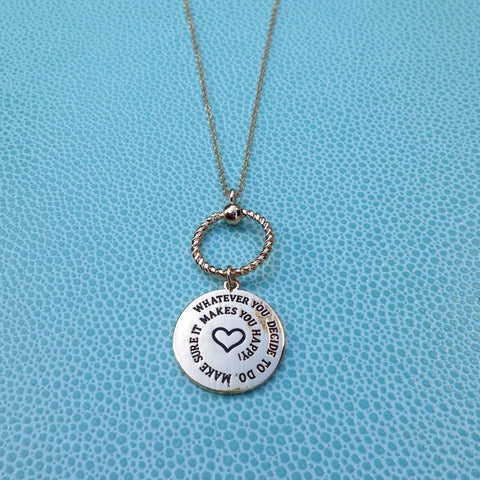 Makes You Happy Charm Necklace