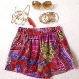 Orange & Red Feel the Rush Shorts