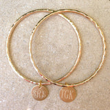 My Monogram Hammered Bangle