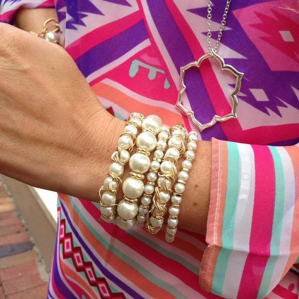 Pearly Girly Bracelet Set