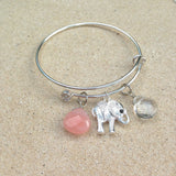 Elephant Charm Bangle