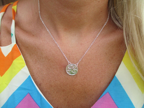 Swirly Initial Necklace