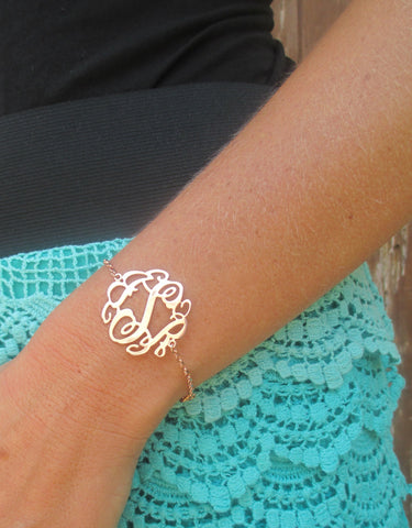ILJA Lace Monogram Bracelet - 1.25 Inches