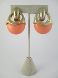 Peach Drop Earrings