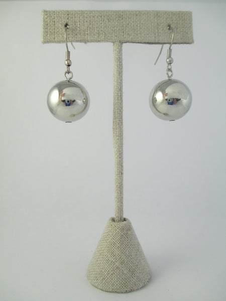 Silver Bead Earrings