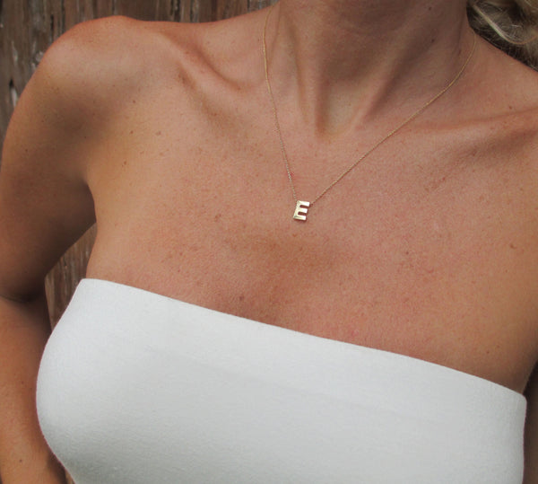 Celebrity Favorite Style Initial Necklace