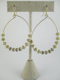 Pearl and Crystal Hoop Earrings