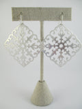 Silver Cutout Earrings