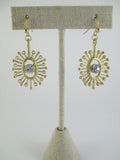 Sun Burst Drop Earrings