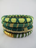 Green with Envy Thread Bangle Bracelet Set