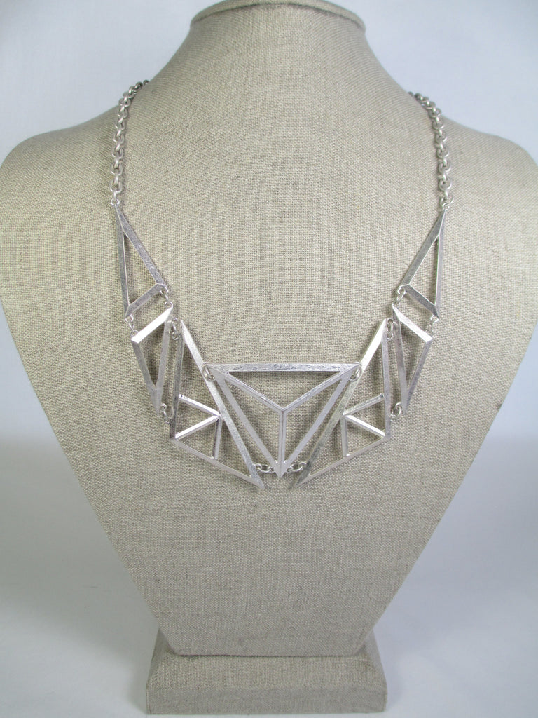 Silver Geometric Necklace