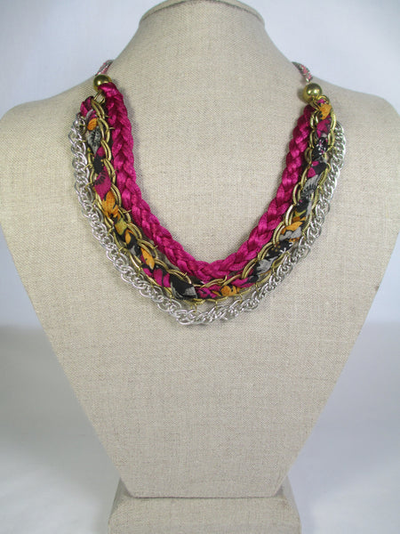 Scarf & Chain Necklace