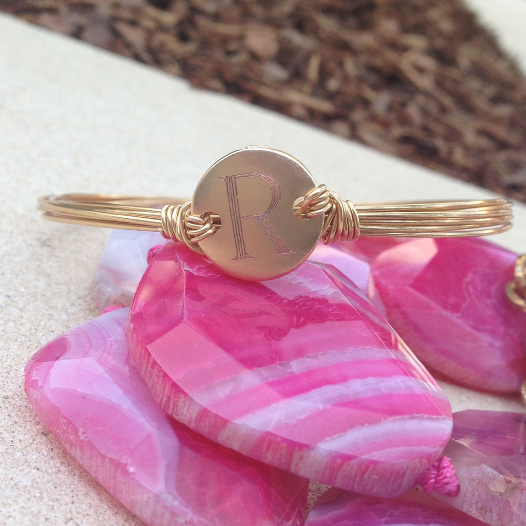 Personalized Wire Wrapped Bangle