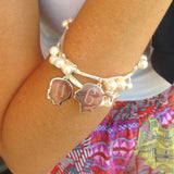 Pretty in Pearls Silhouette Bangle