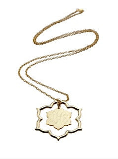 Jordann Jewelry Magnolia Open Pendant Necklace