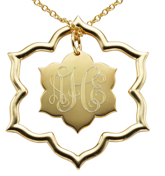 Jordann Jewelry Magnolia Layered Charm Necklace