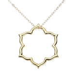 Jordann Jewelry Magnolia Open Pendant Necklace