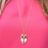 Long Gold Owl Necklace