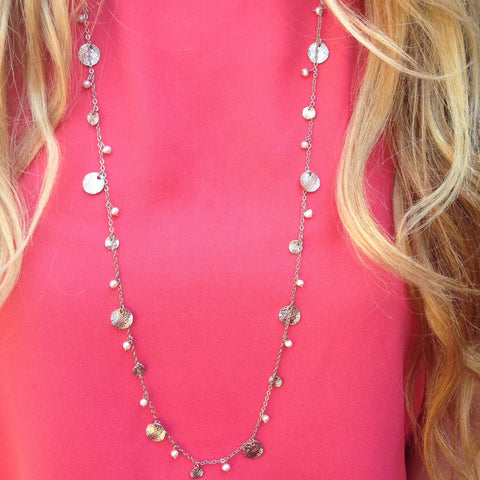 Pearly Circles Necklaces