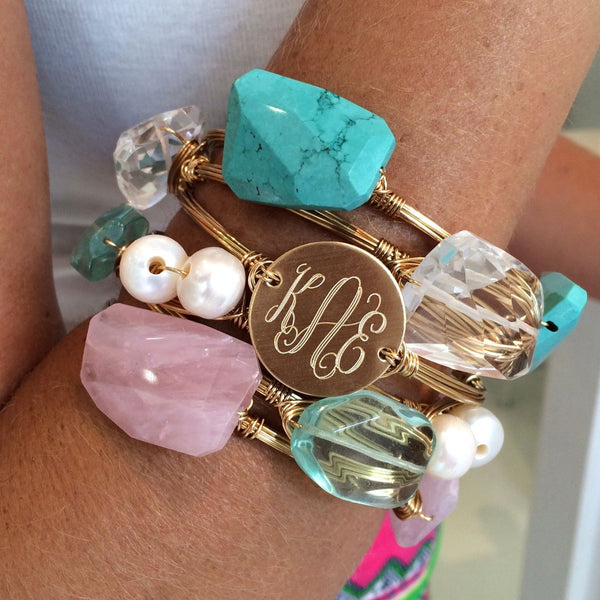 Monogram Wire Wrapped Bangle