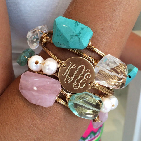 Monogram Wire Wrapped Bangle