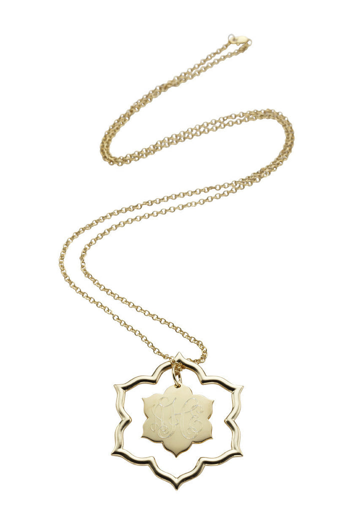 Jordann Jewelry Magnolia Layered Charm Necklace