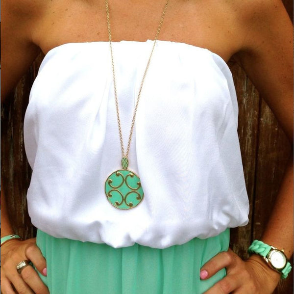 Mint Tory Necklace